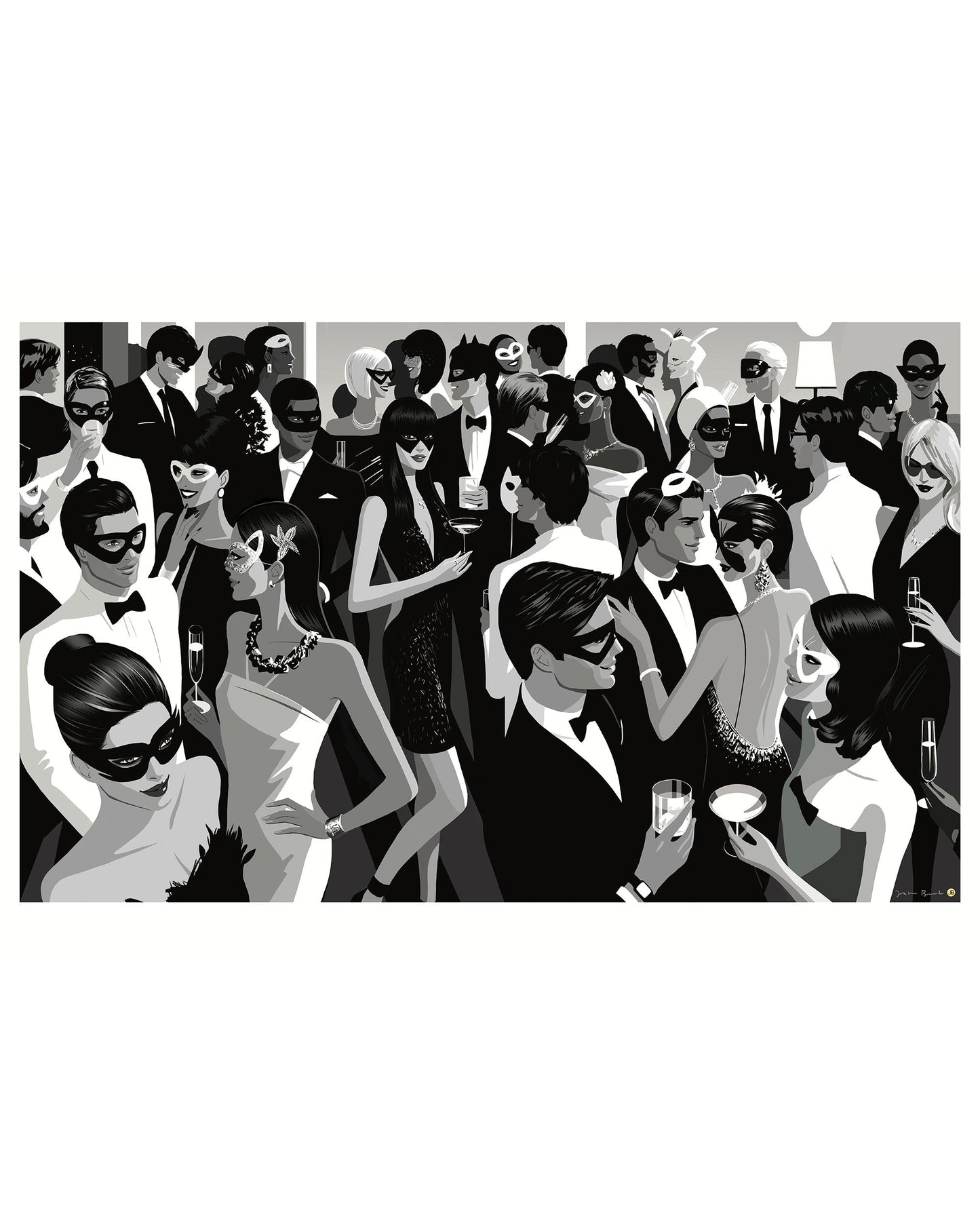 BLACK AND WHITE BALL