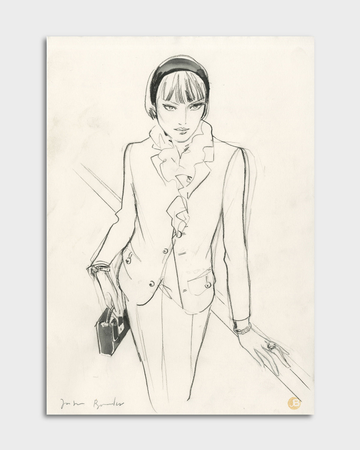 French Line Drawing