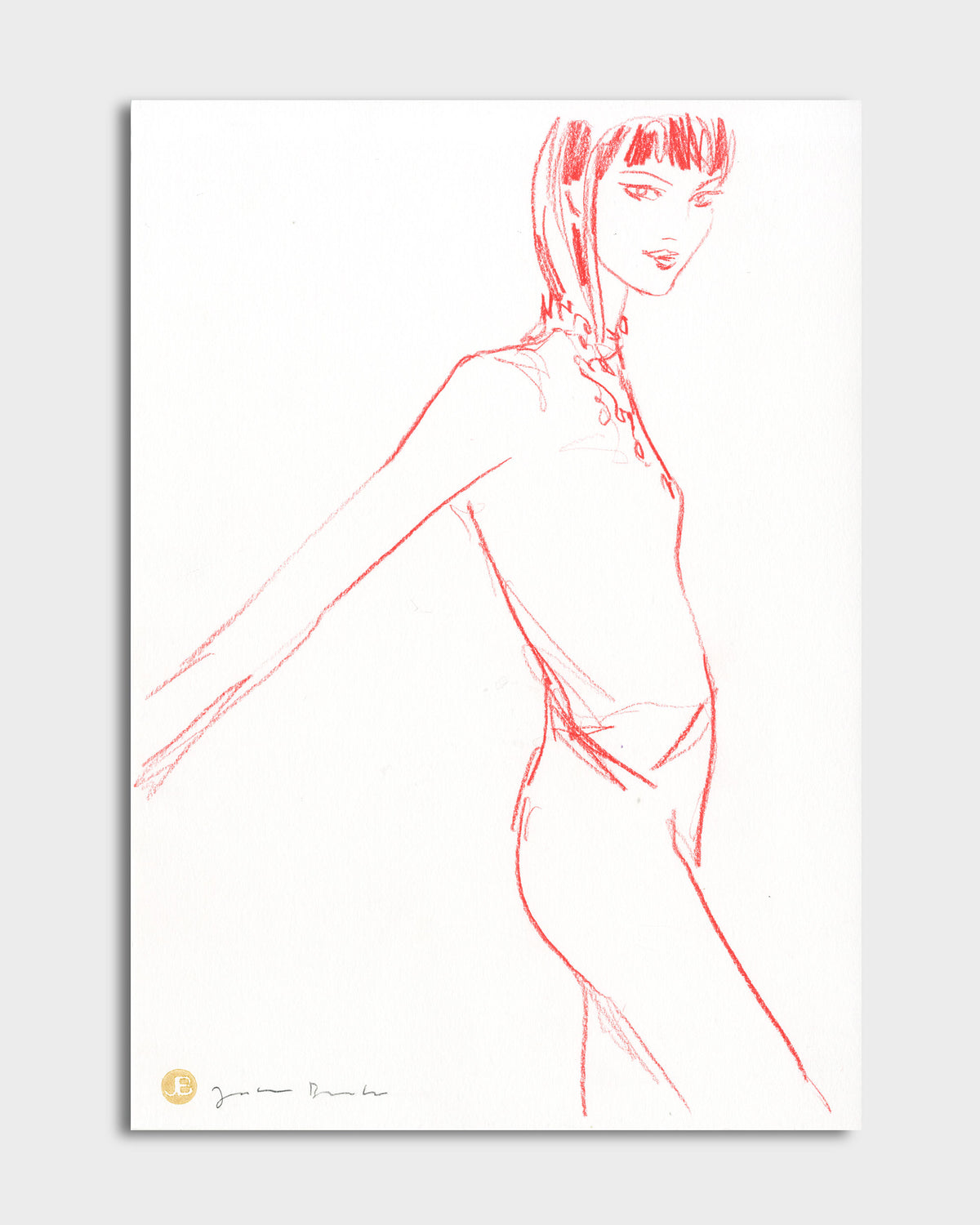 Figure in Red Line