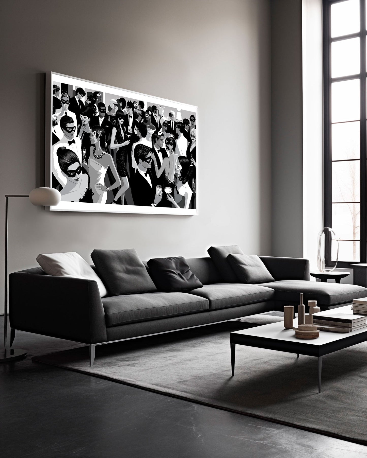 BLACK AND WHITE BALL
