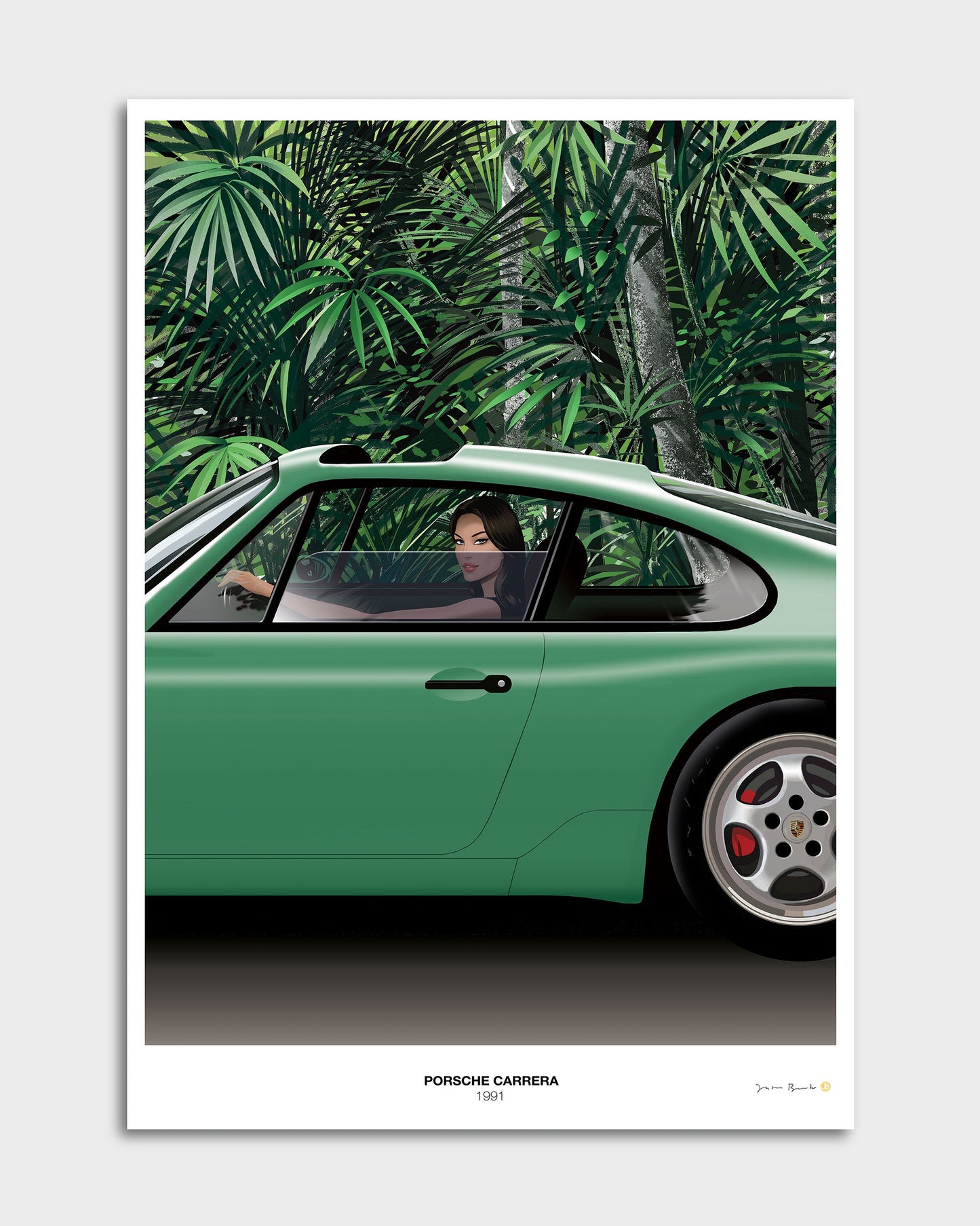 GREEN PORSCHE